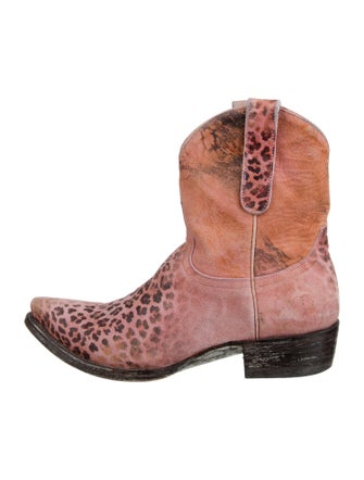 Old Gringo Suede Animal Print Western Boots
