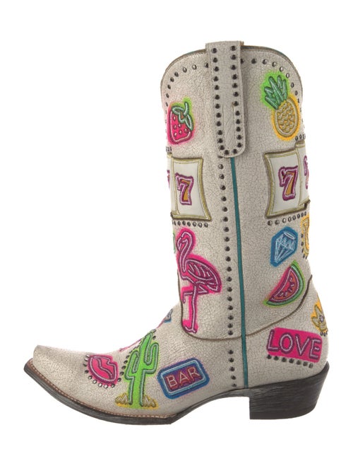 Old Gringo Leather Printed Moto Boots