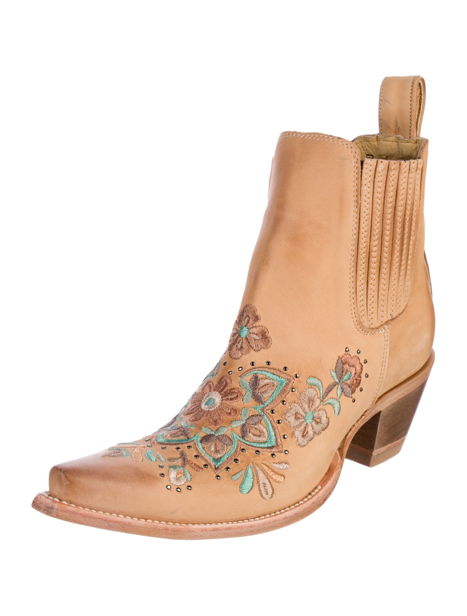 Old Gringo Leather Floral Print Western Boots w/ Tags