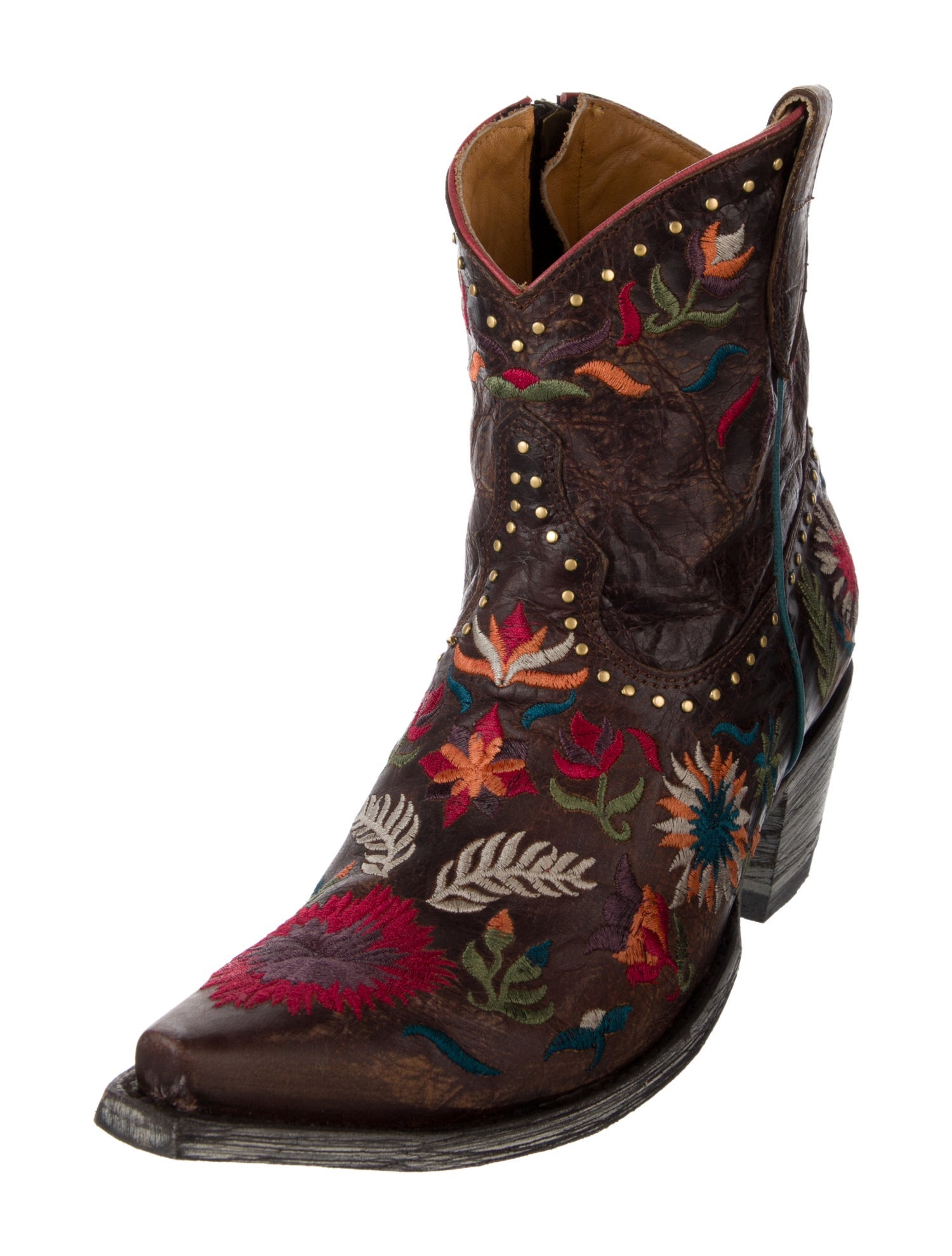 Old Gringo Leather Floral Print Western Boots