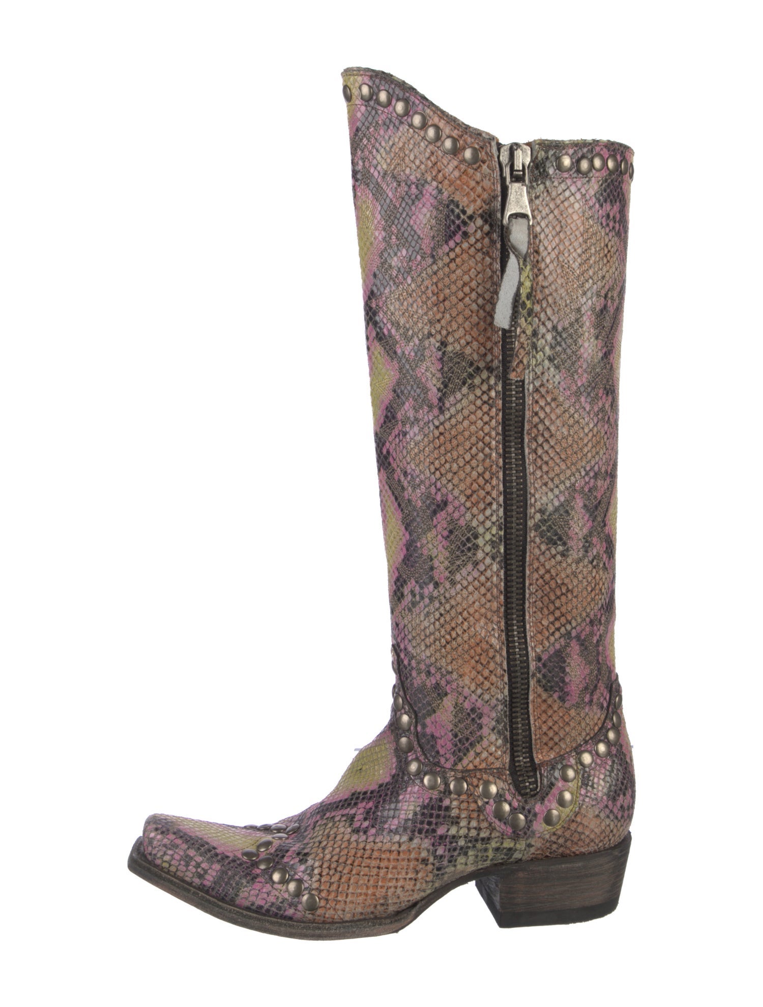 Old Gringo Leather Animal Print Boots