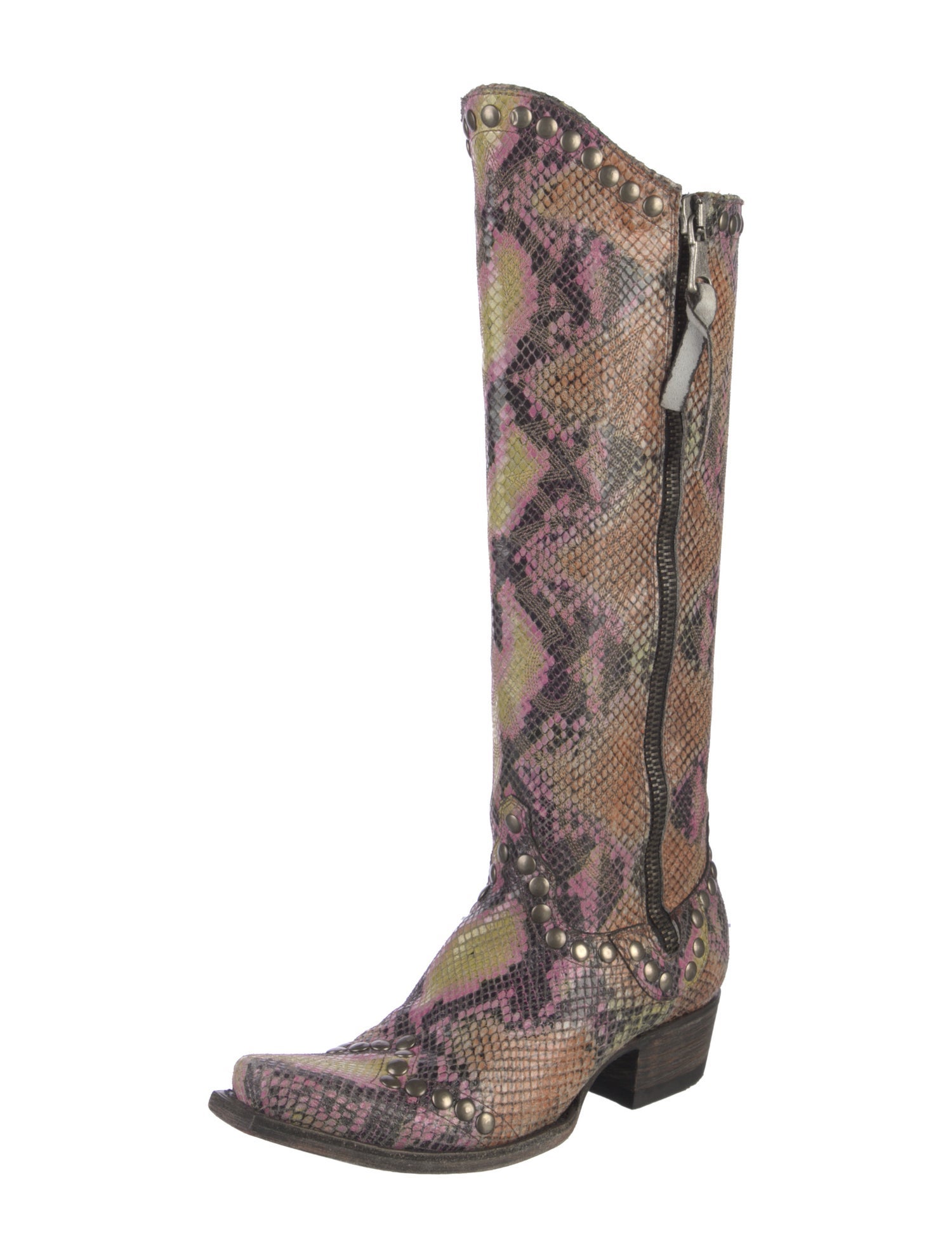 Old Gringo Leather Animal Print Boots