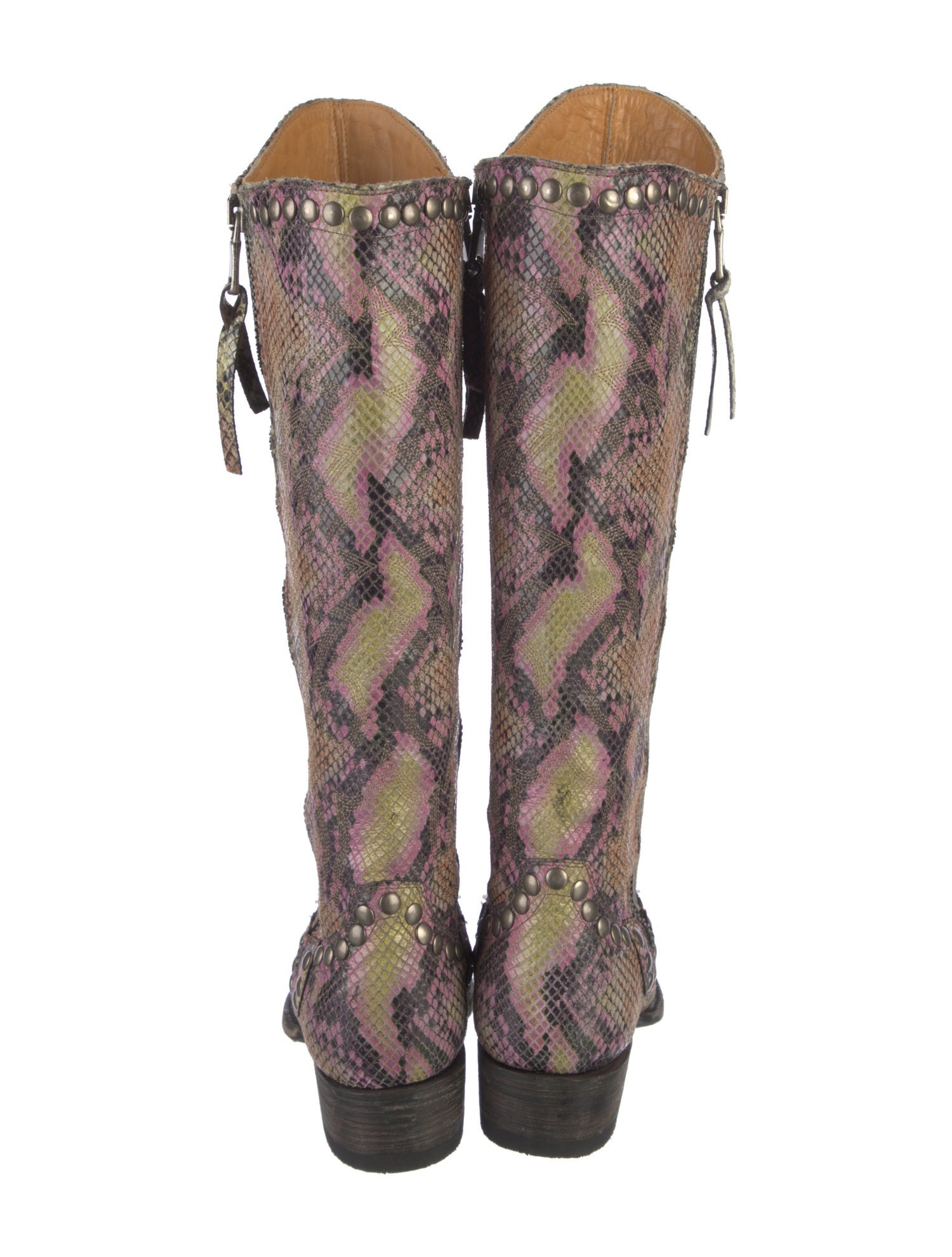 Old Gringo Leather Animal Print Boots