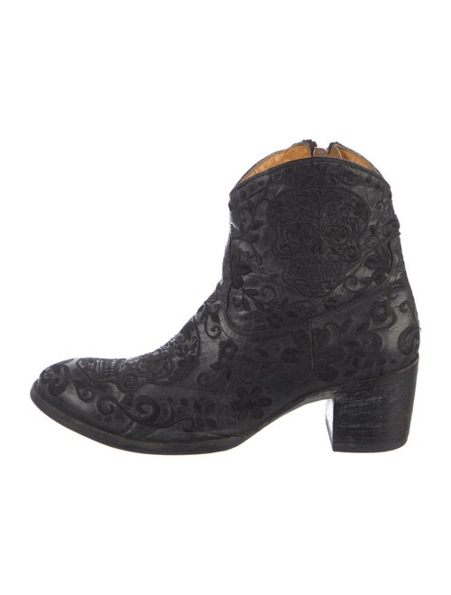 Old Gringo Leather Floral Print Boots