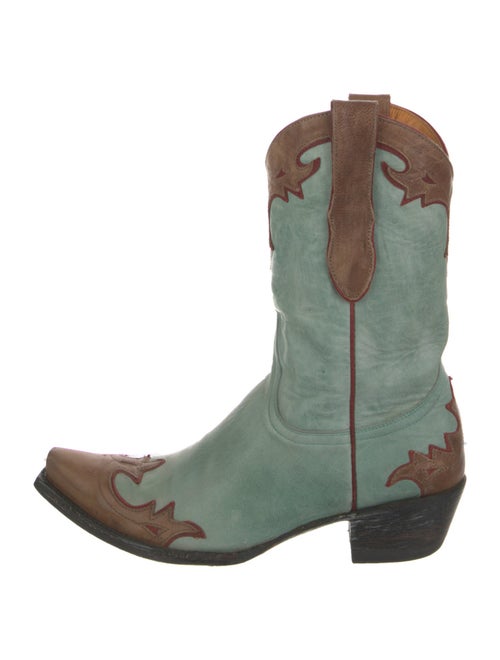 Old Gringo Leather Colorblock Pattern Western Boots
