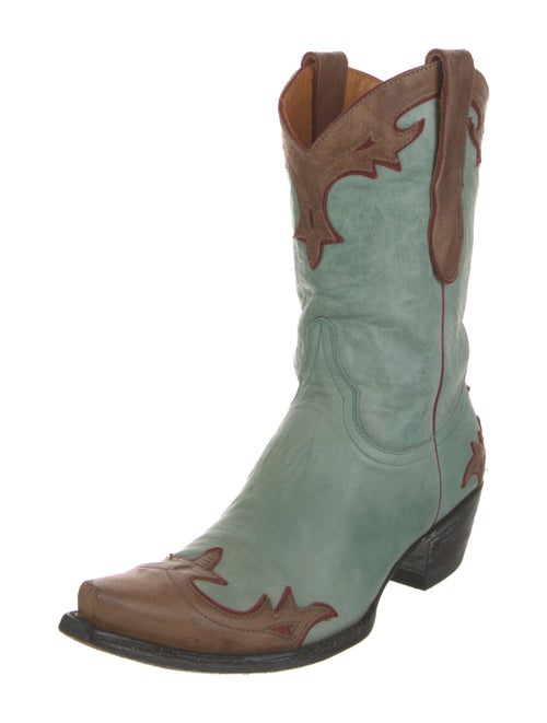 Old Gringo Leather Colorblock Pattern Western Boots