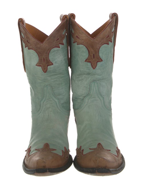 Old Gringo Leather Colorblock Pattern Western Boots