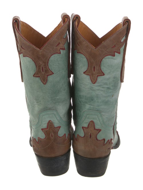 Old Gringo Leather Colorblock Pattern Western Boots