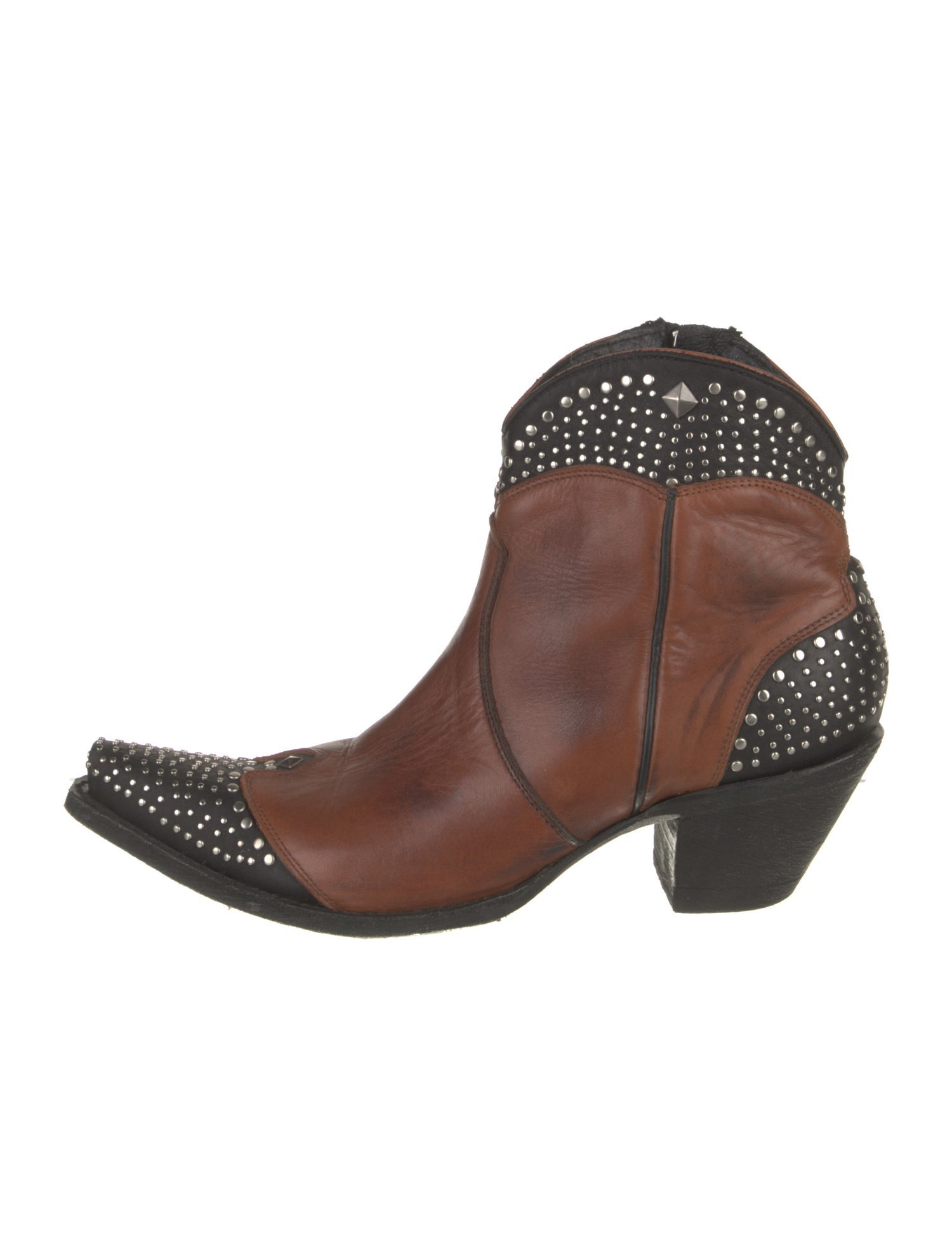 Old Gringo Leather Colorblock Pattern Western Boots