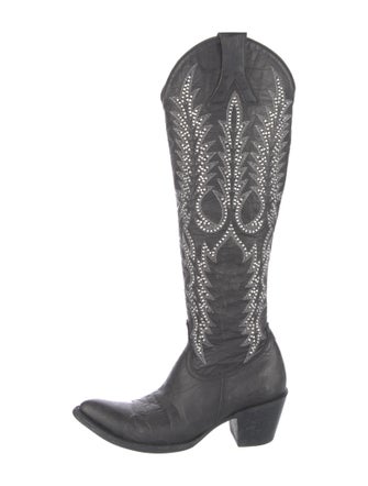 Old Gringo Leather Crystal Embellishments Riding Boots