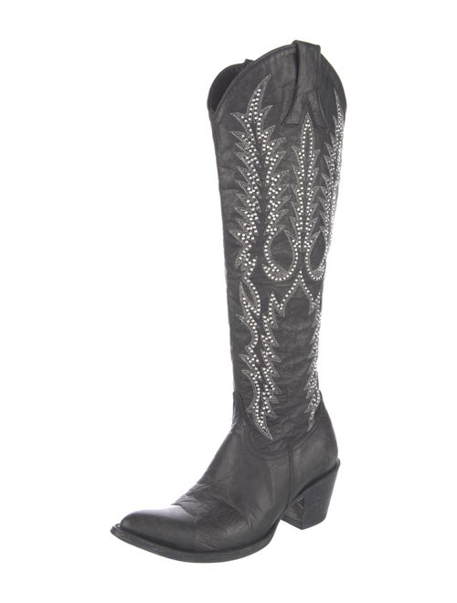 Old Gringo Leather Crystal Embellishments Riding Boots