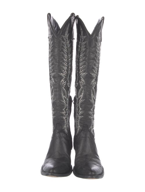 Old Gringo Leather Crystal Embellishments Riding Boots