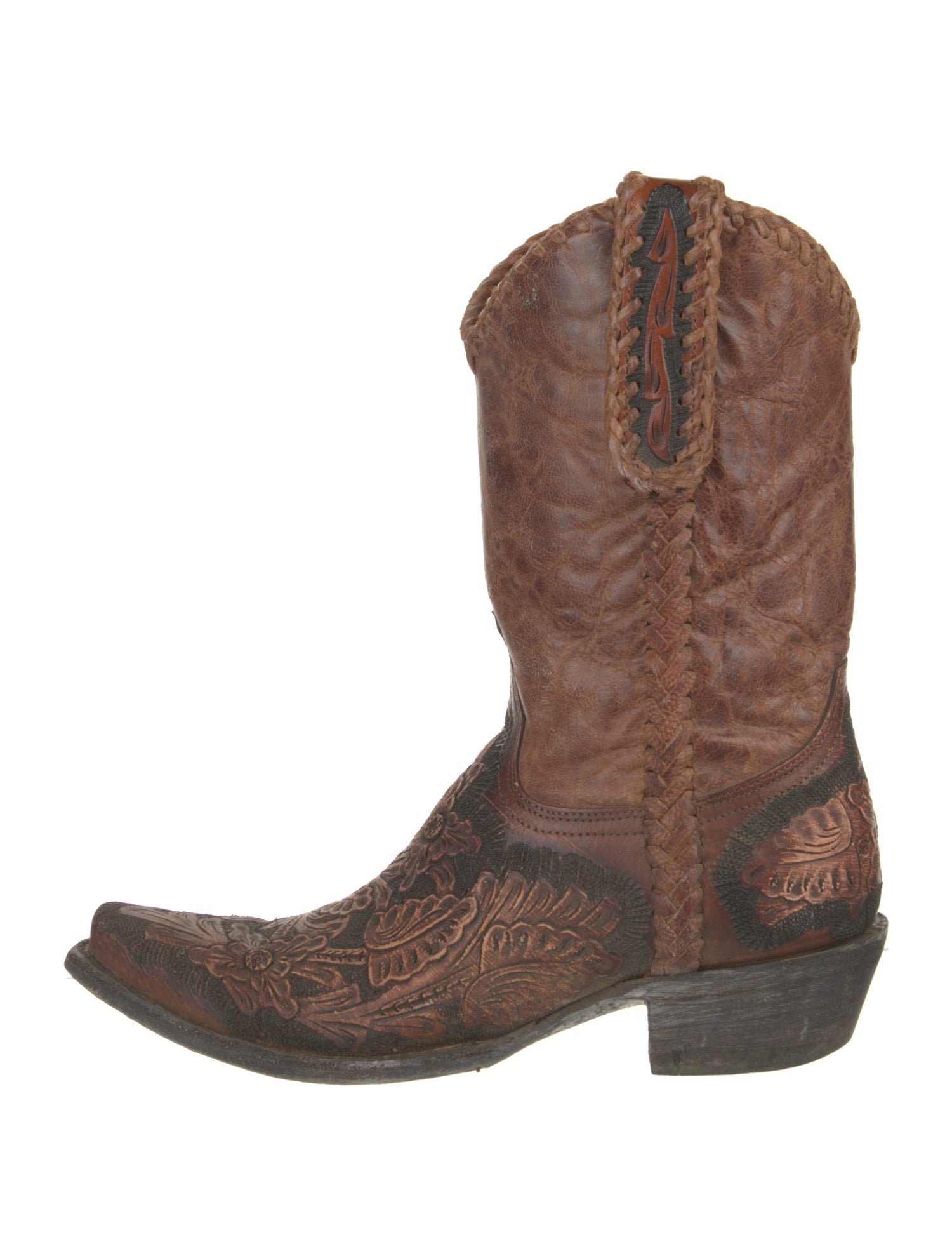 Old Gringo Leather Braided Accents Western Boots