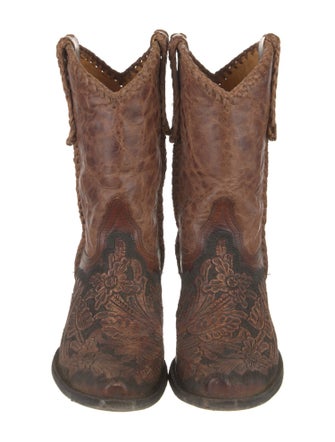 Old Gringo Leather Braided Accents Western Boots