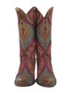 Old Gringo Suede Floral Print Western Boots