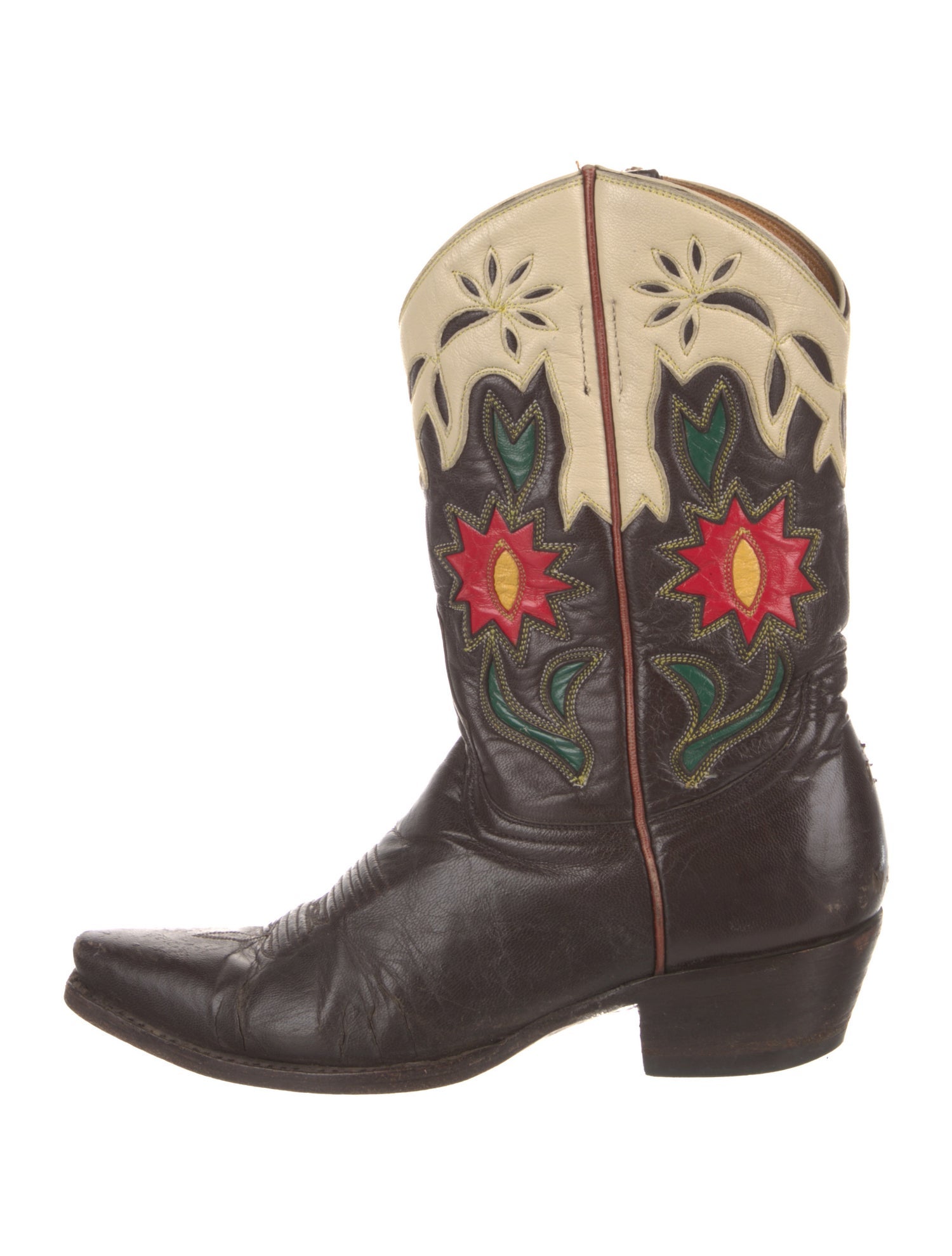 Old Gringo Leather Floral Print Western Boots