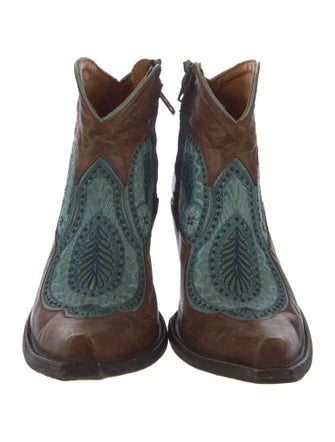 Old Gringo Leather Paisley Print Western Boots