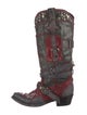 Old Gringo Leather Colorblock Pattern Moto Boots