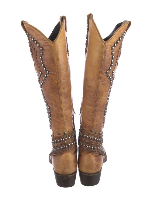 Old Gringo Leather Studded Accents Riding Boots