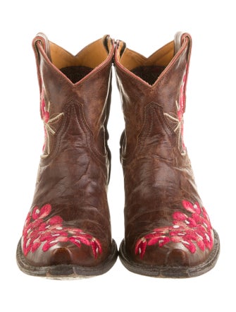 Old Gringo Leather Floral Print Western Boots
