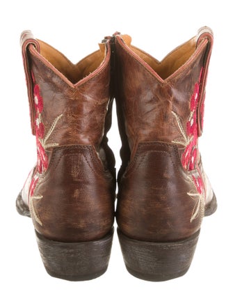 Old Gringo Leather Floral Print Western Boots