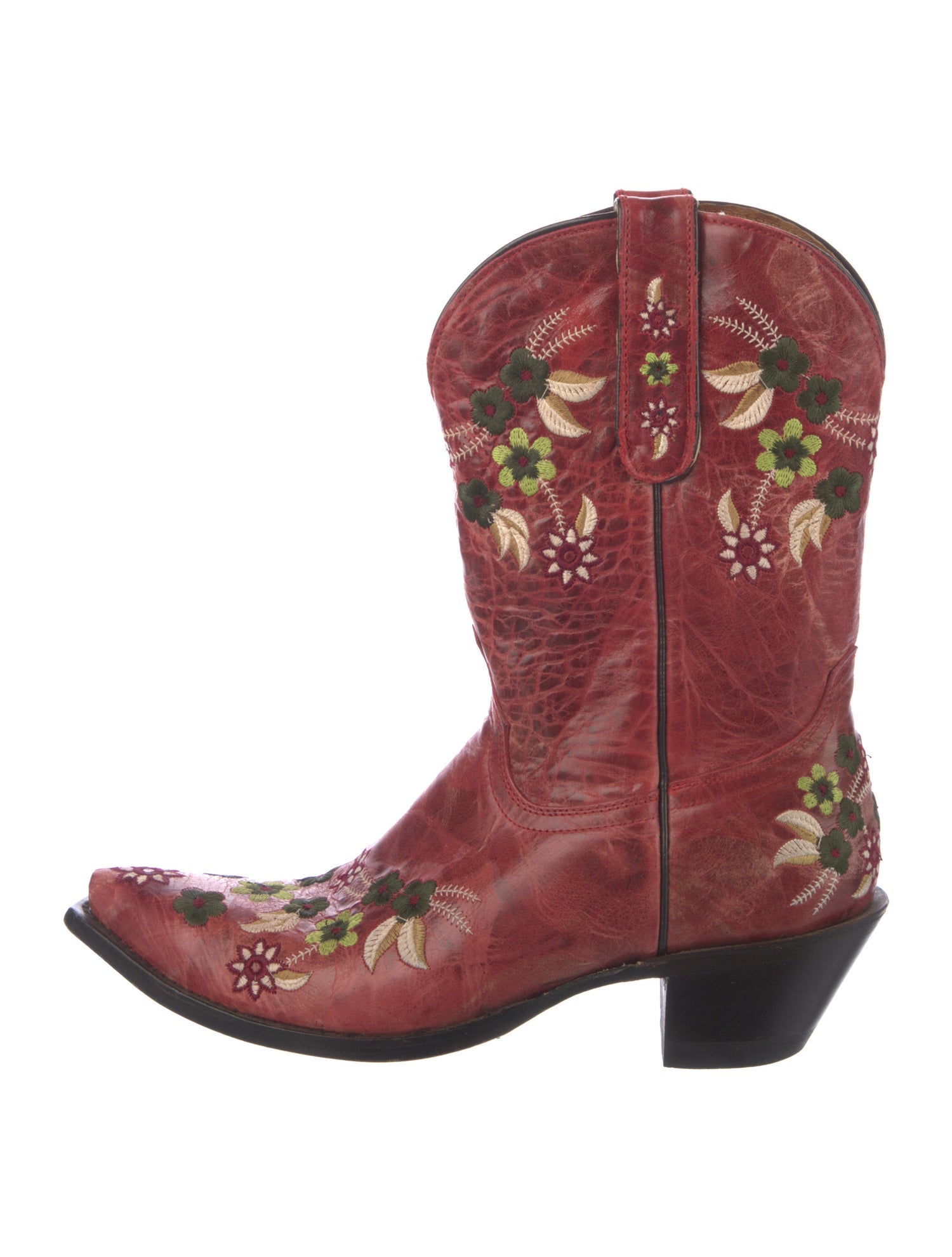 Old Gringo Leather Floral Print Western Boots