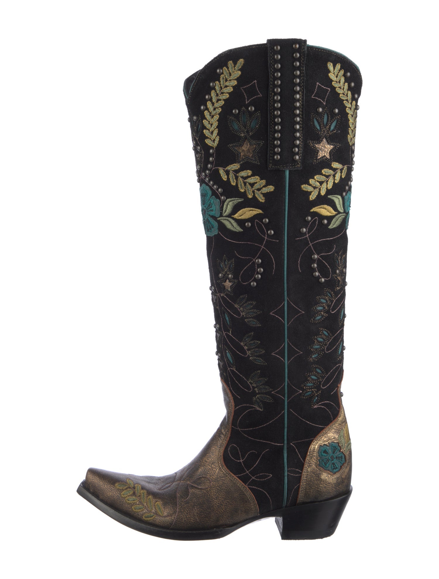 Old Gringo Leather Floral Print Western Boots