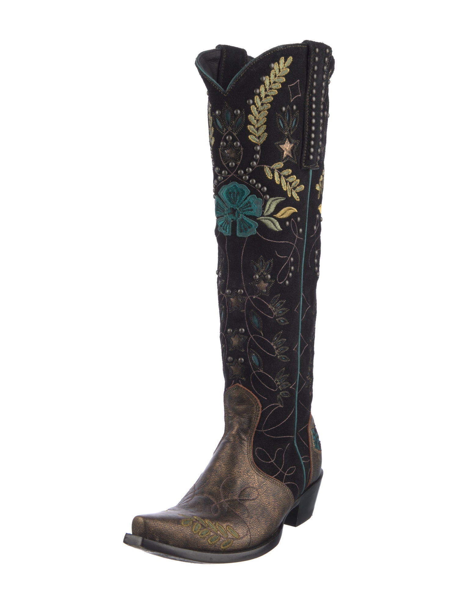 Old Gringo Leather Floral Print Western Boots