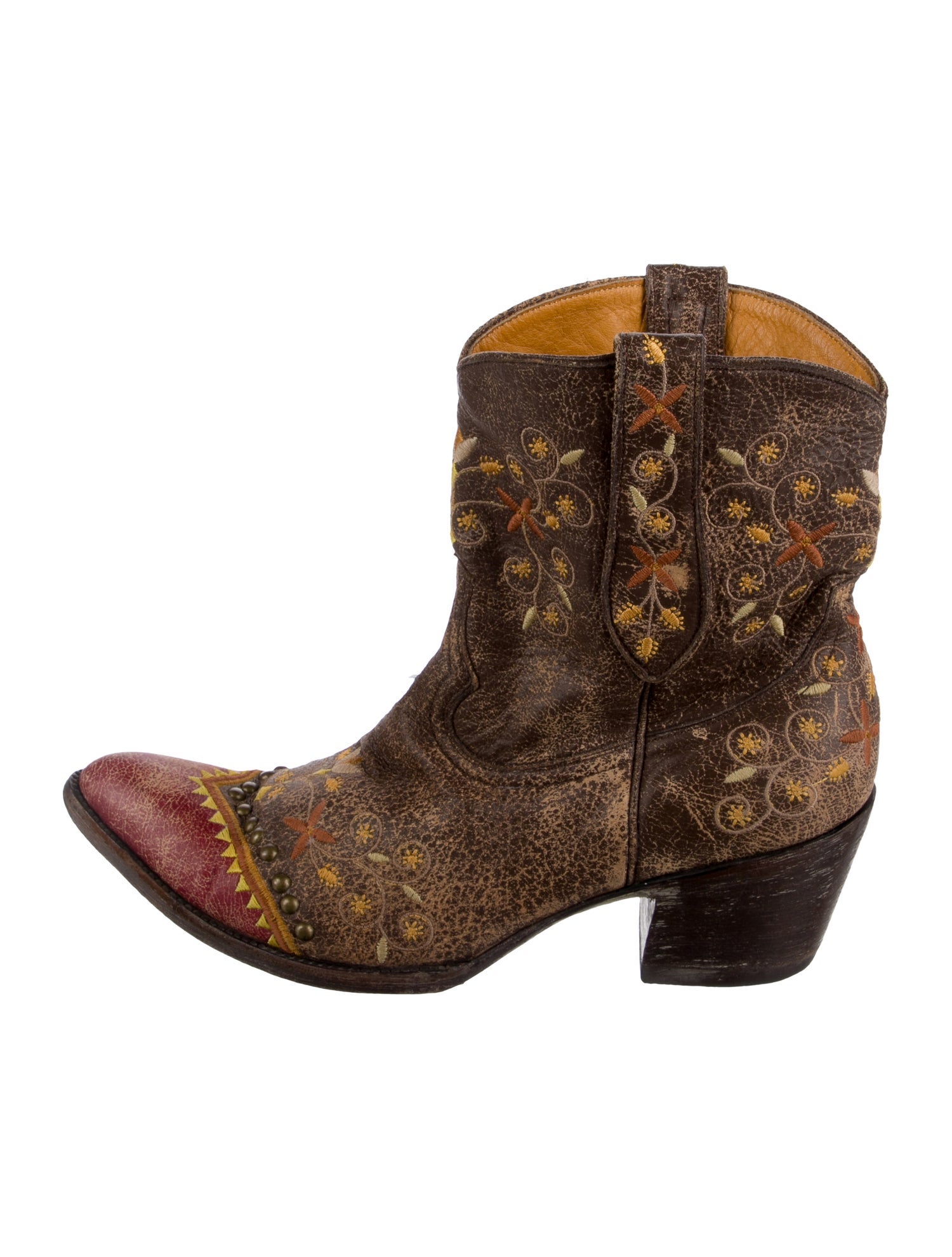 Old Gringo Leather Floral Print Western Boots
