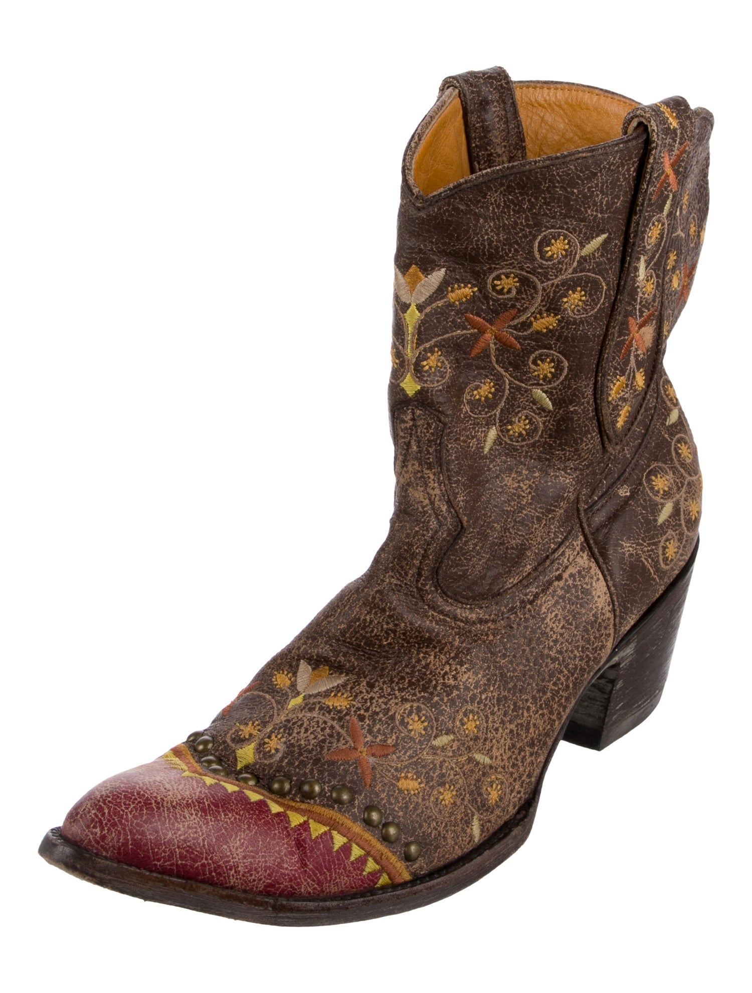 Old Gringo Leather Floral Print Western Boots