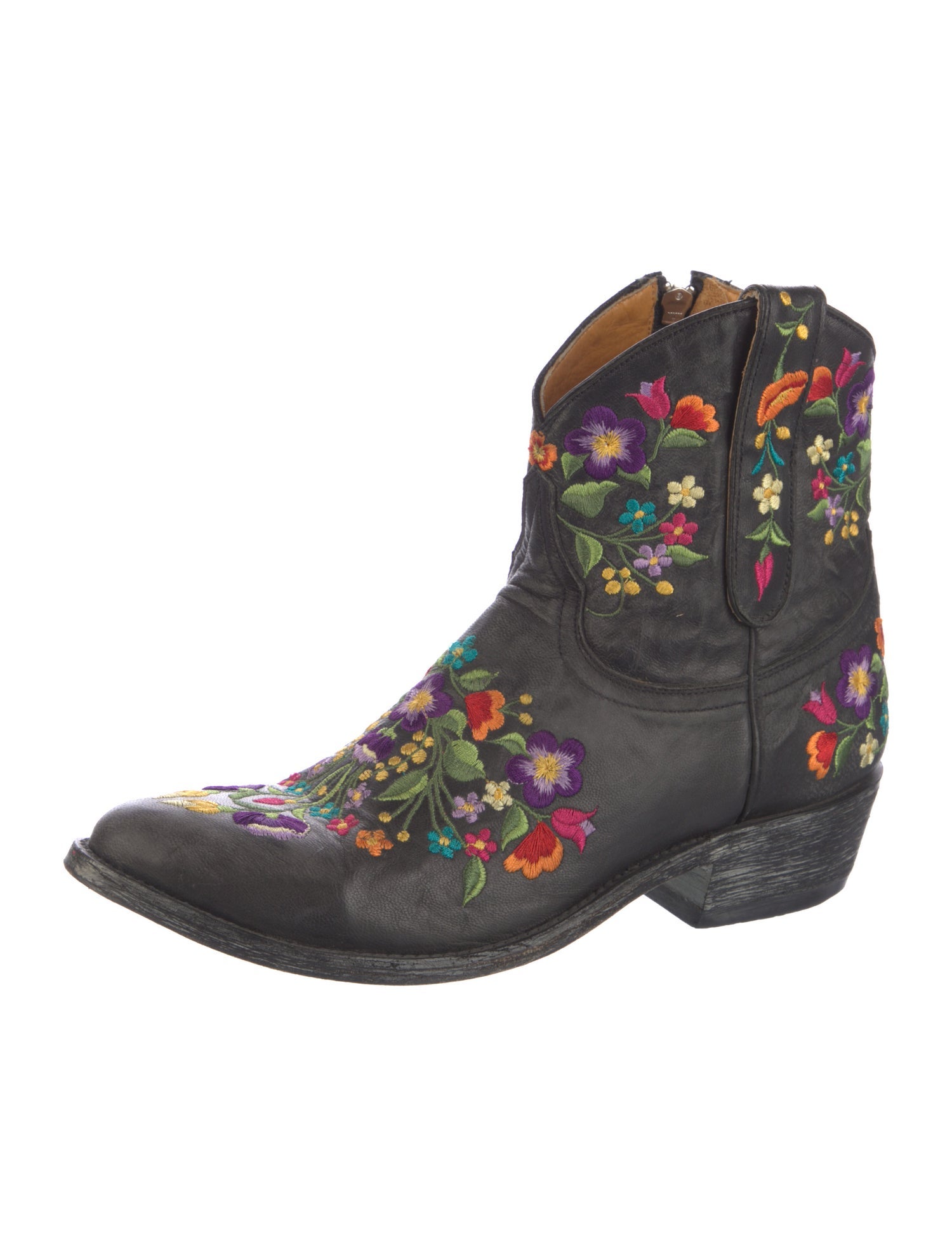 Old Gringo Leather Floral Print Western Boots