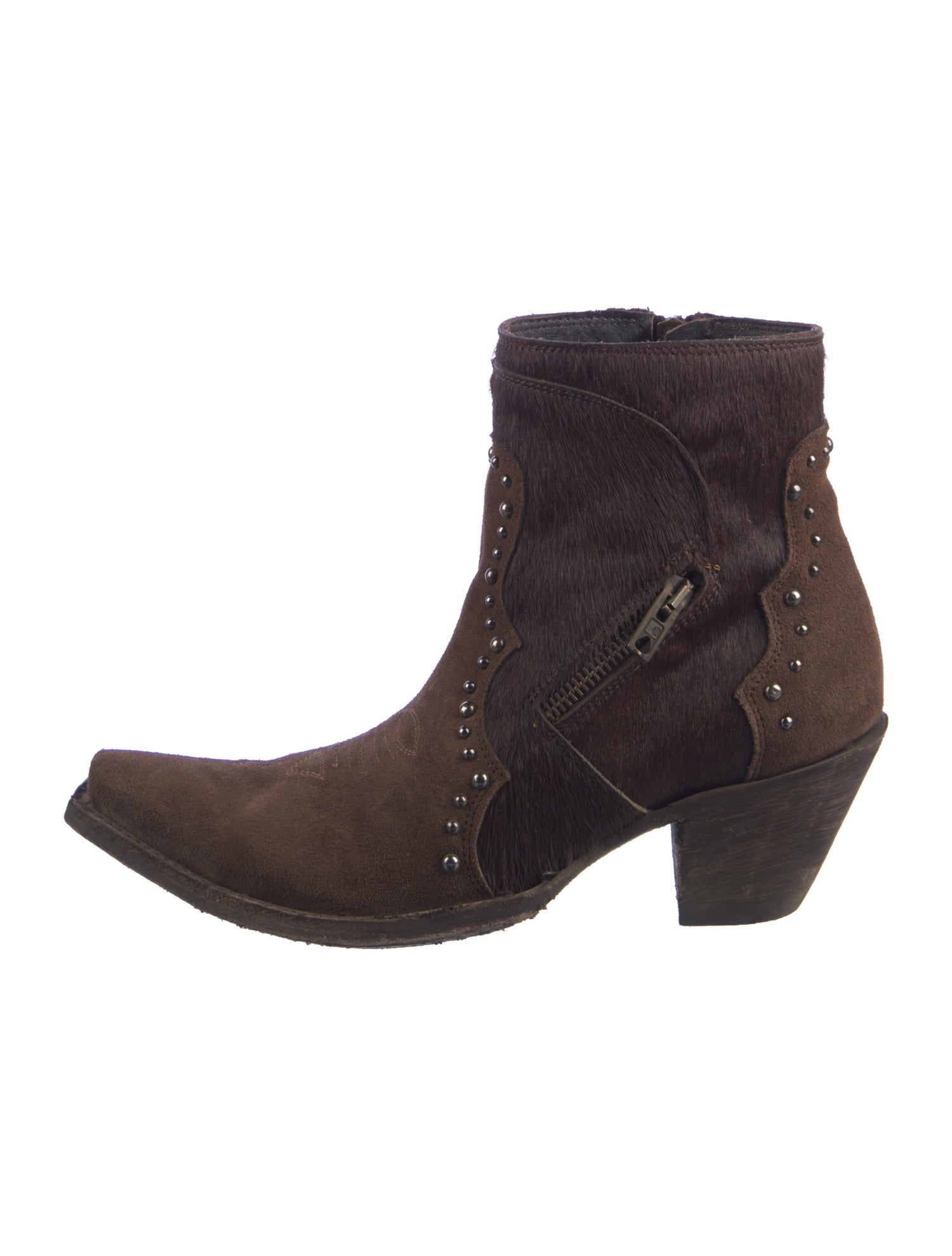 Old Gringo Ponyhair Colorblock Pattern Western Boots