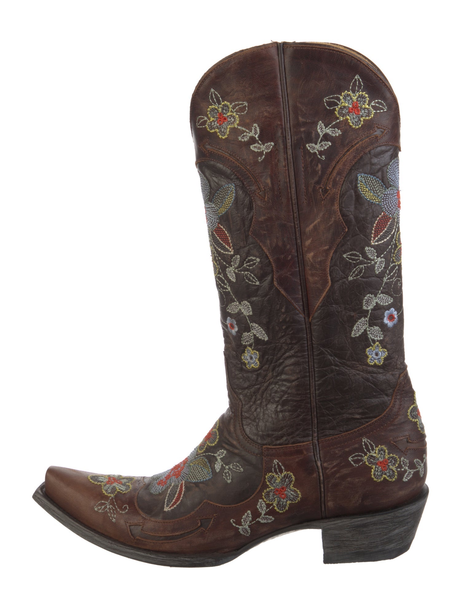 Old Gringo Leather Floral Print Western Boots