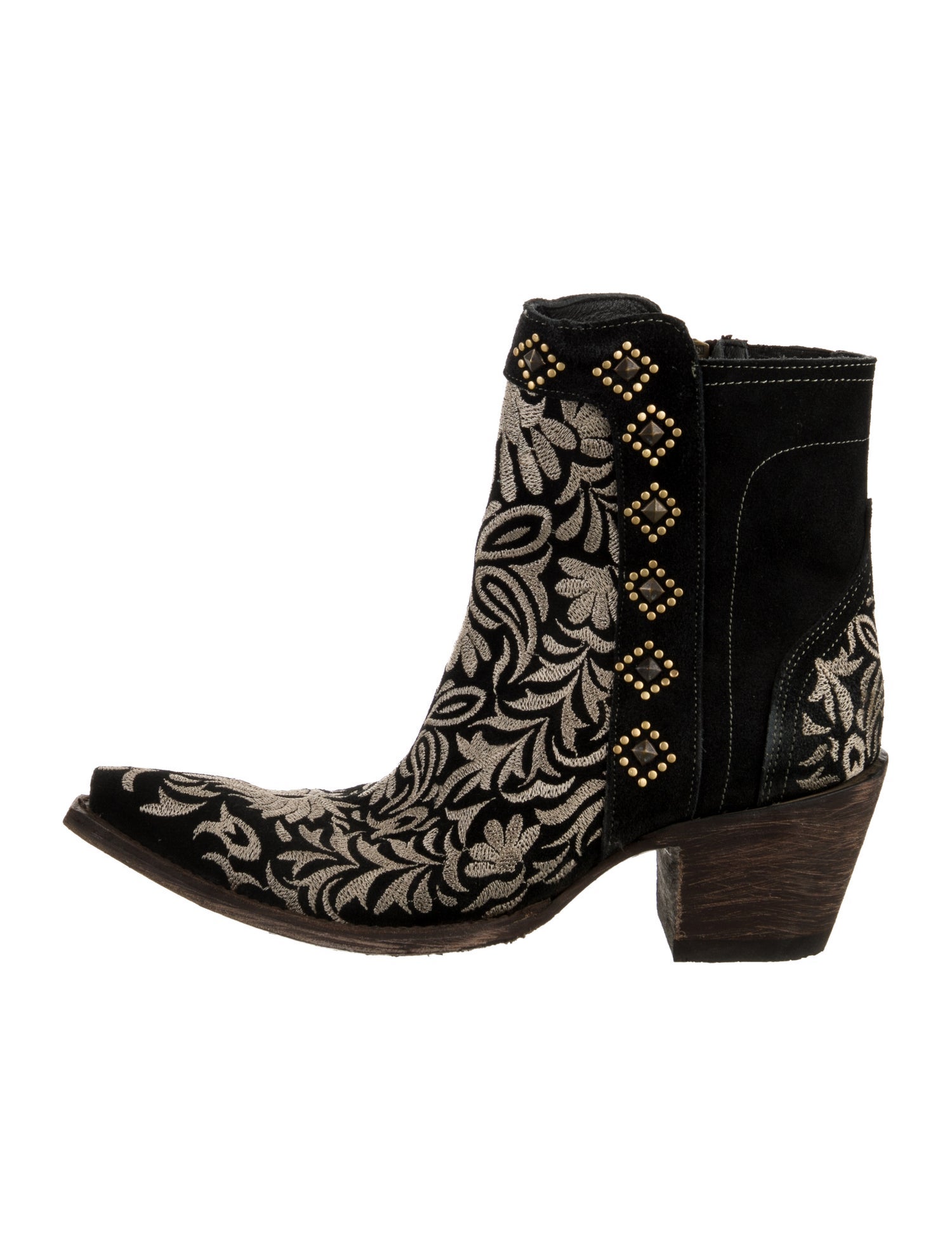 Old Gringo Suede Patterned Boots