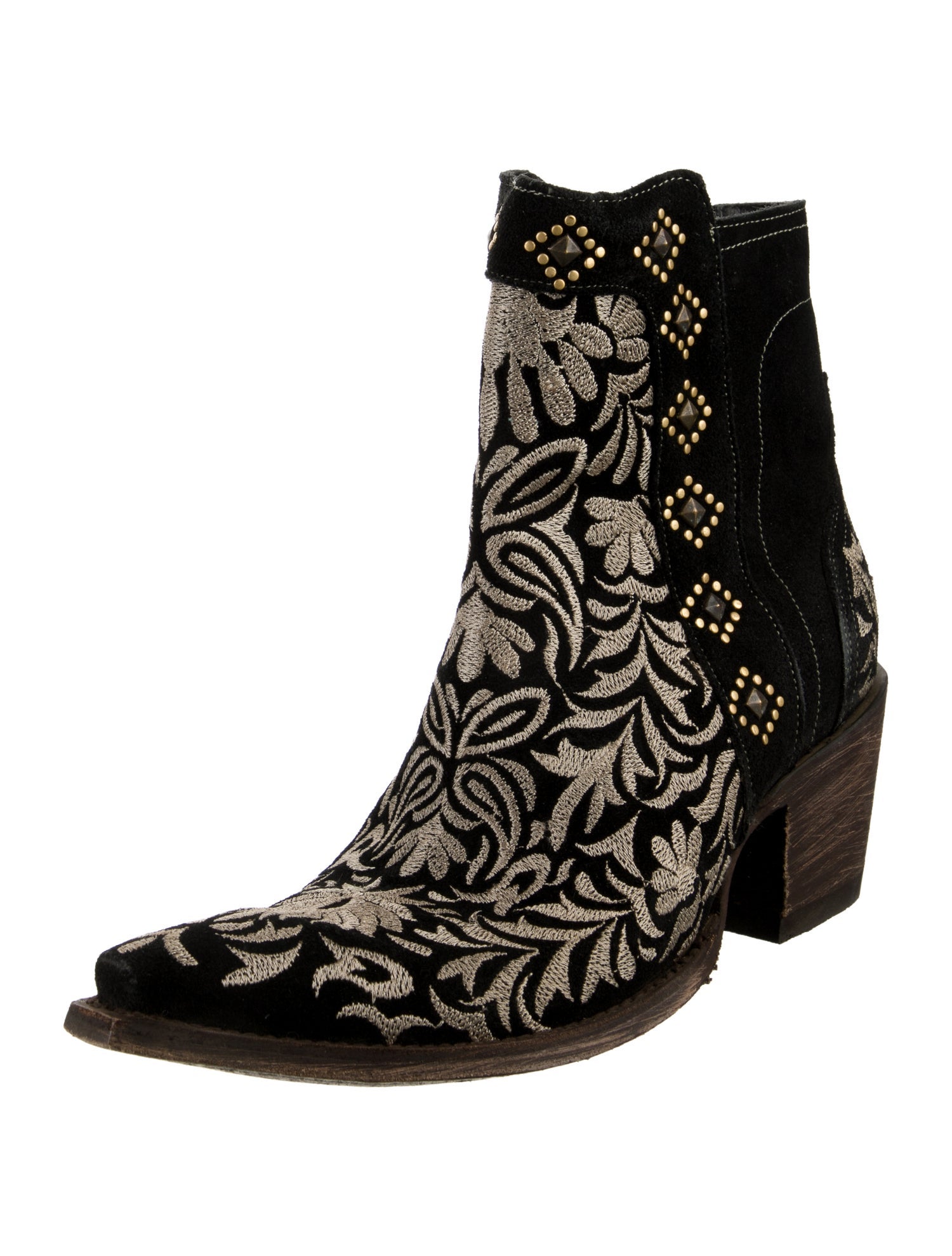 Old Gringo Suede Patterned Boots
