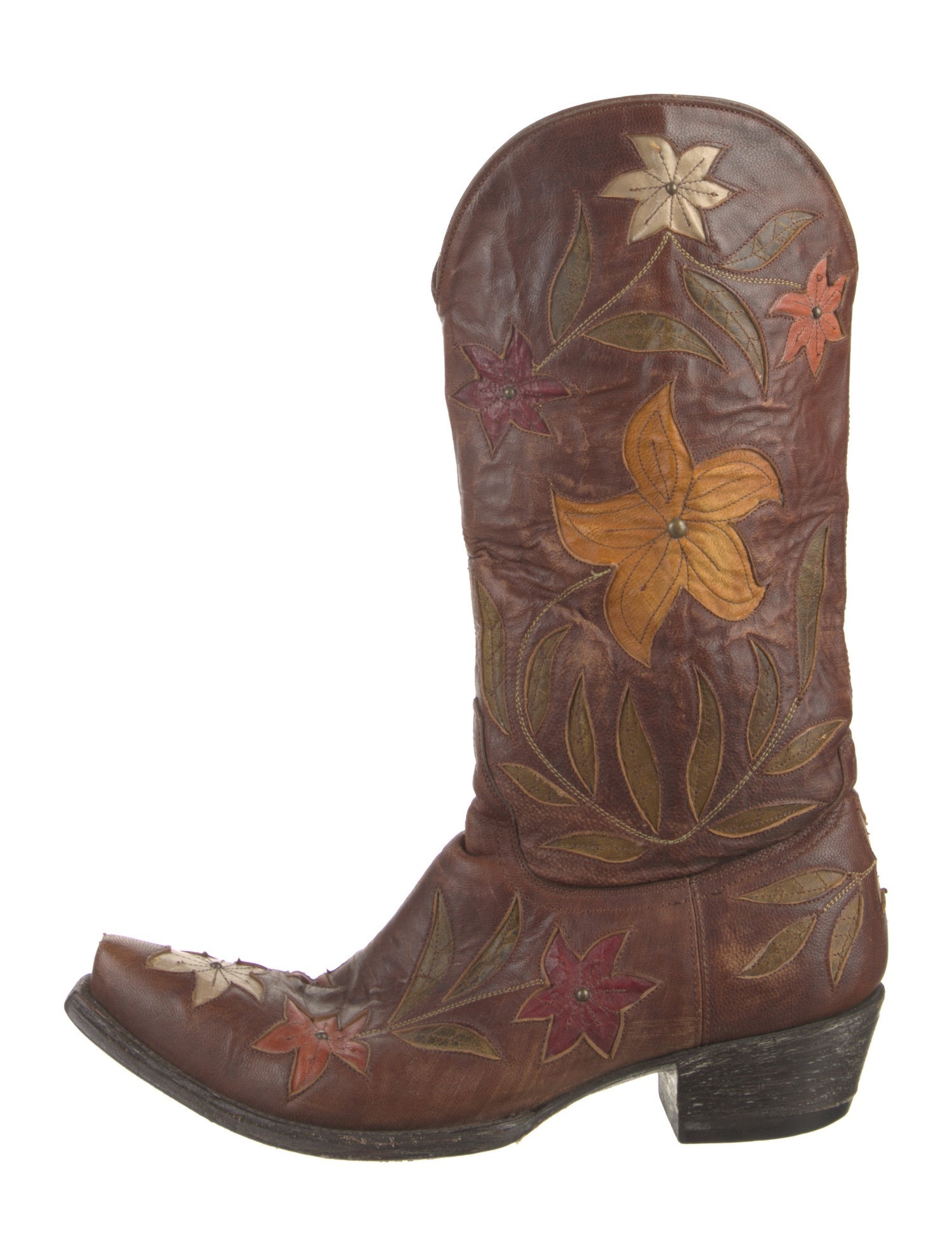 Old Gringo Leather Floral Print Western Boots
