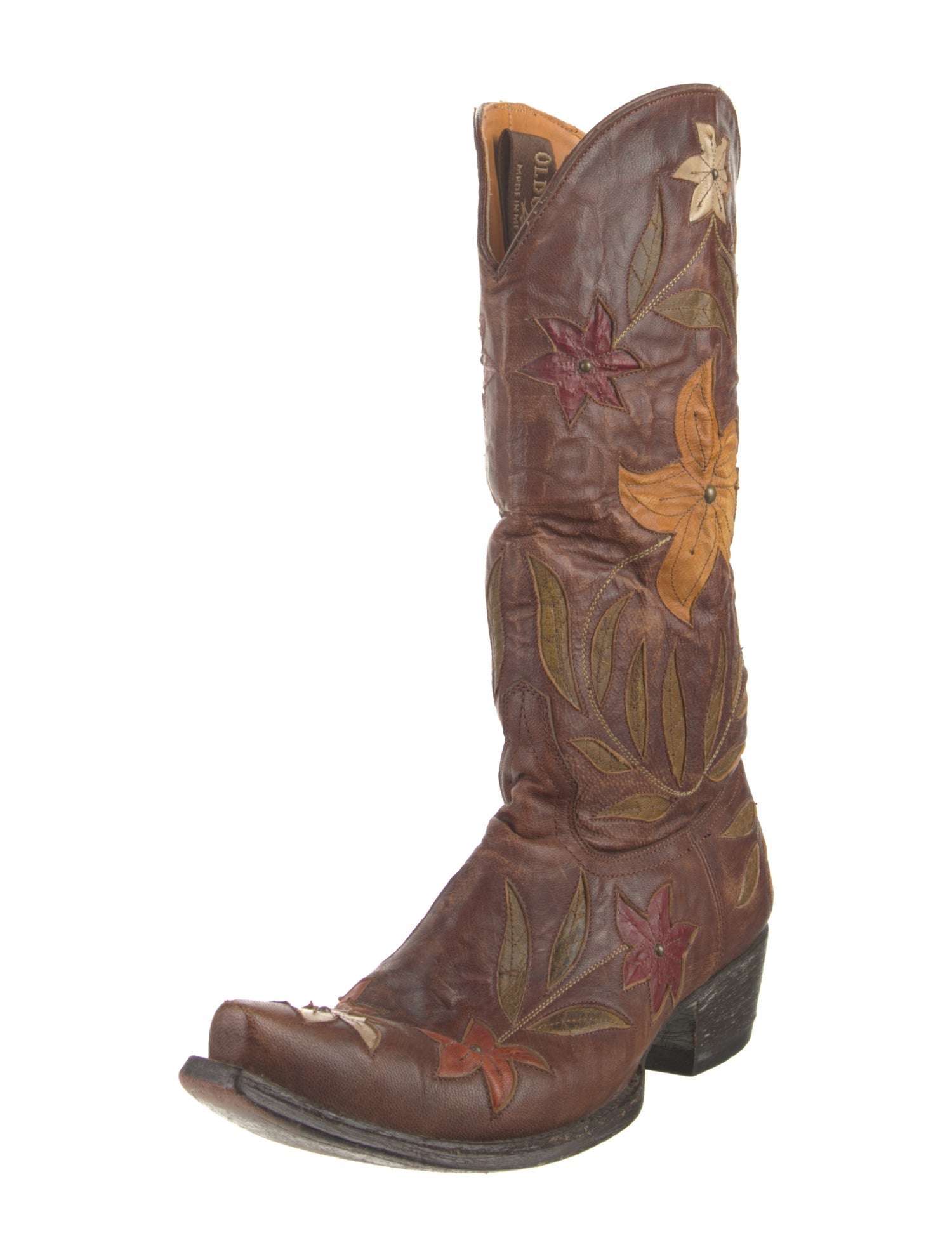 Old Gringo Leather Floral Print Western Boots