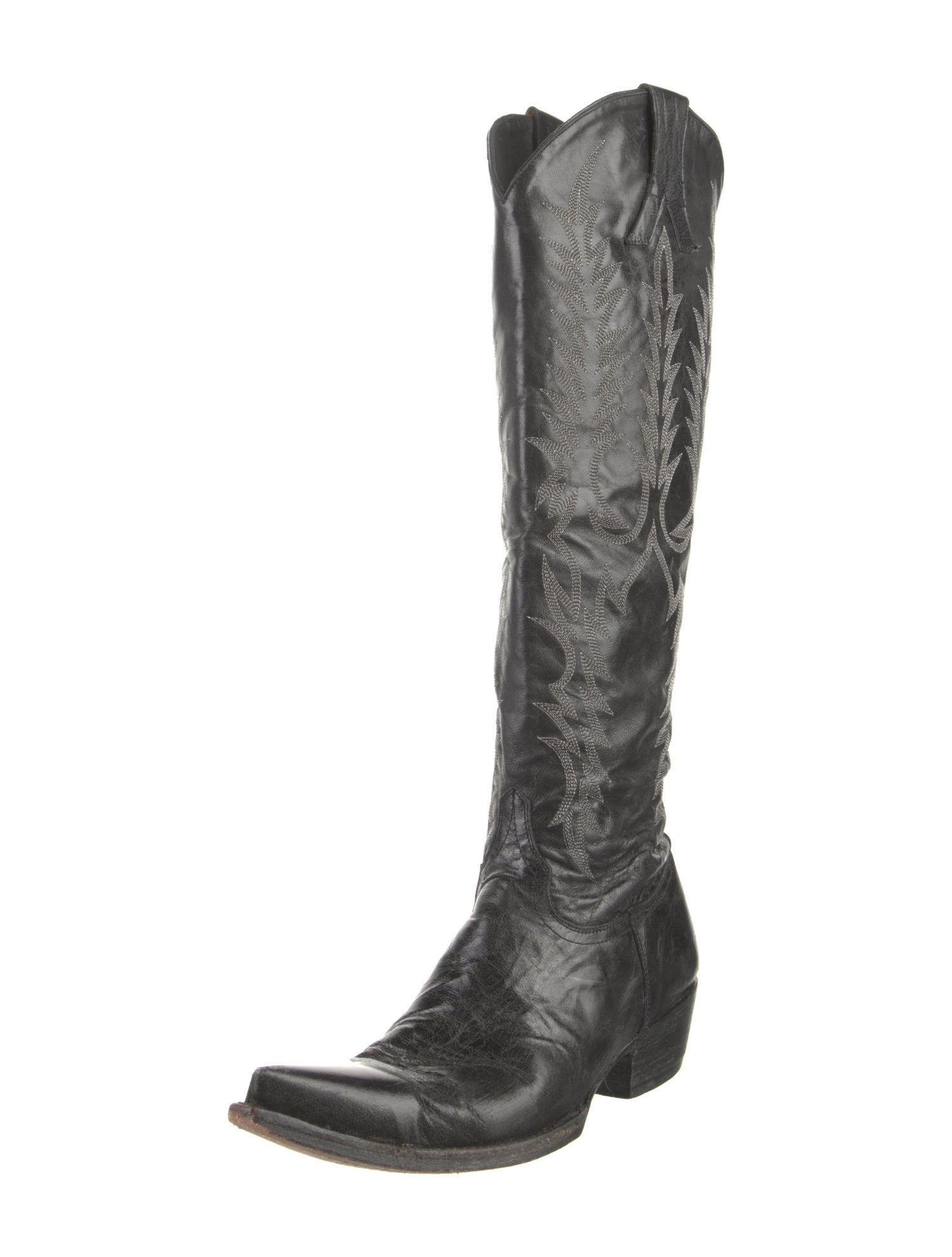 Old Gringo Leather Embroidered Accent Riding Boots