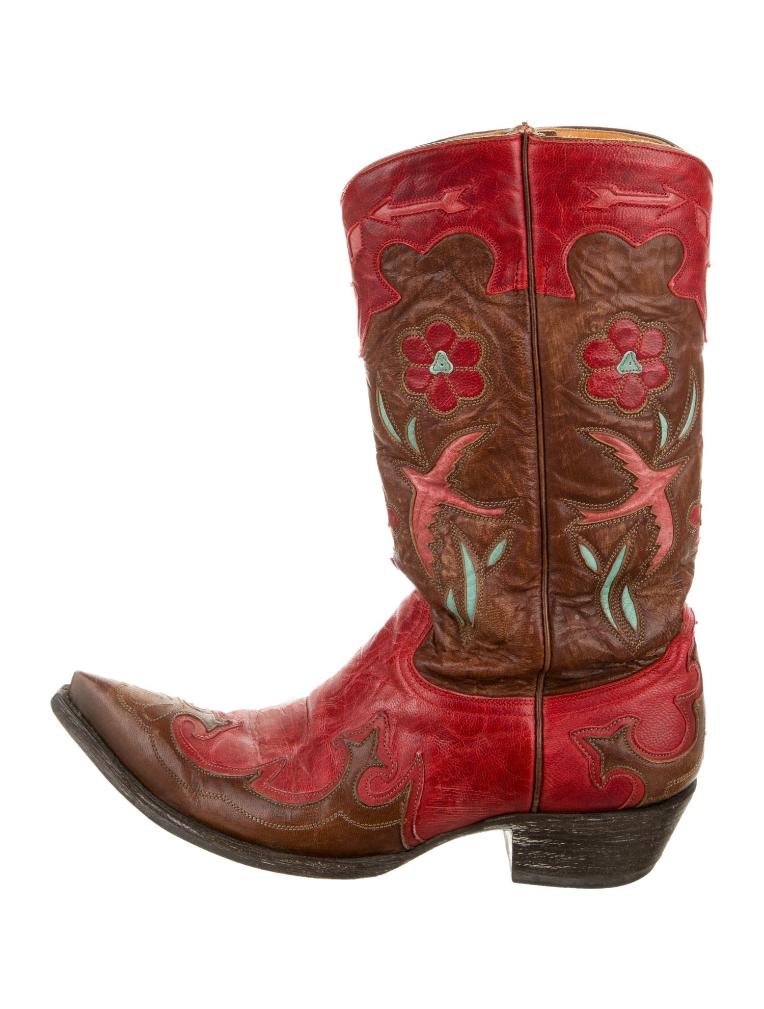 Old Gringo Leather Floral Print Western Boots