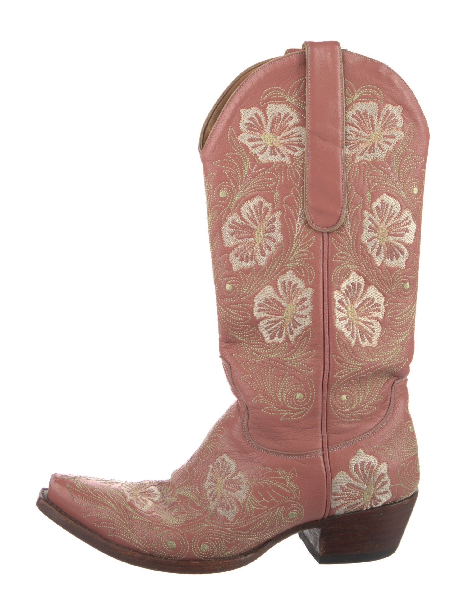 Old Gringo Leather Floral Print Western Boots