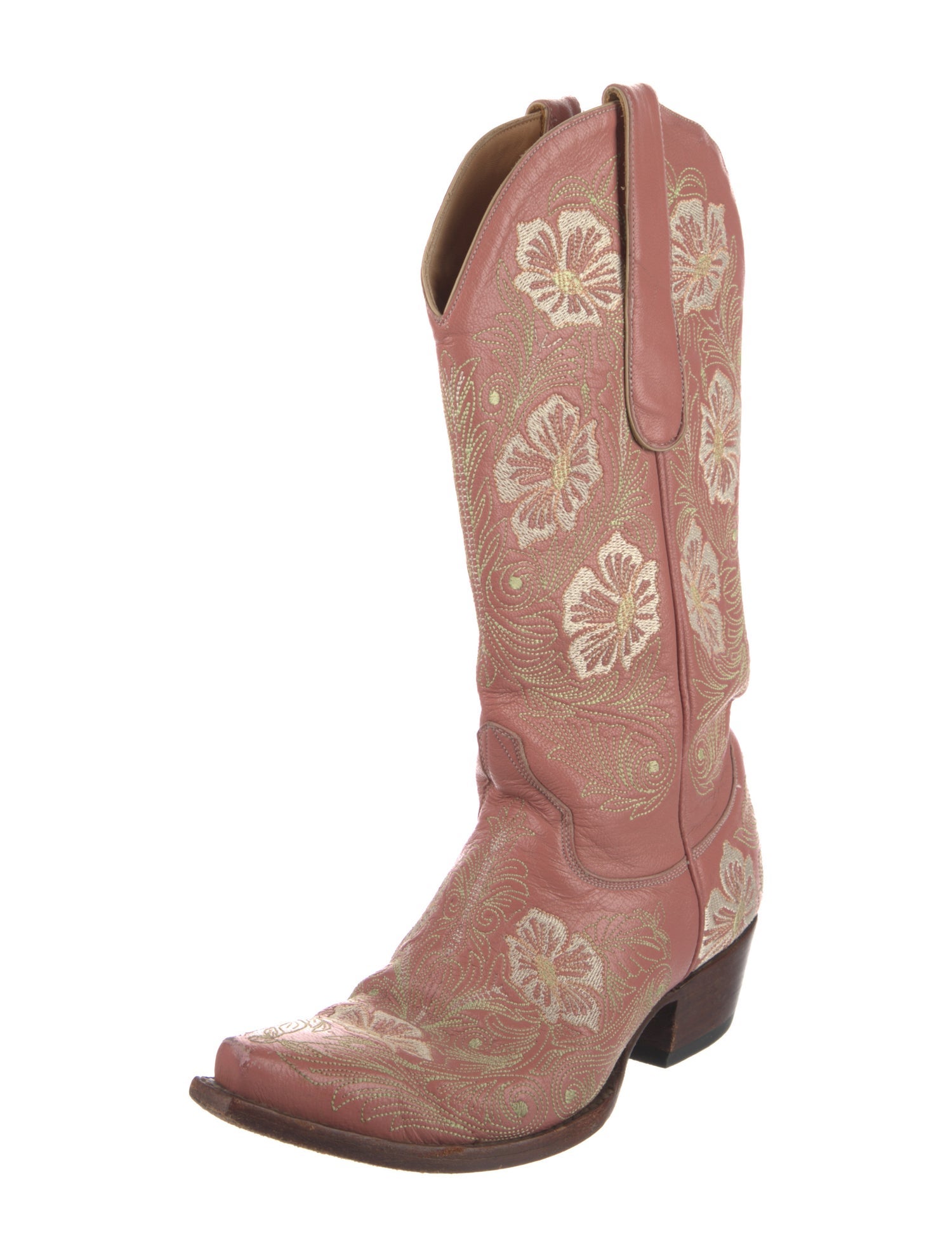 Old Gringo Leather Floral Print Western Boots
