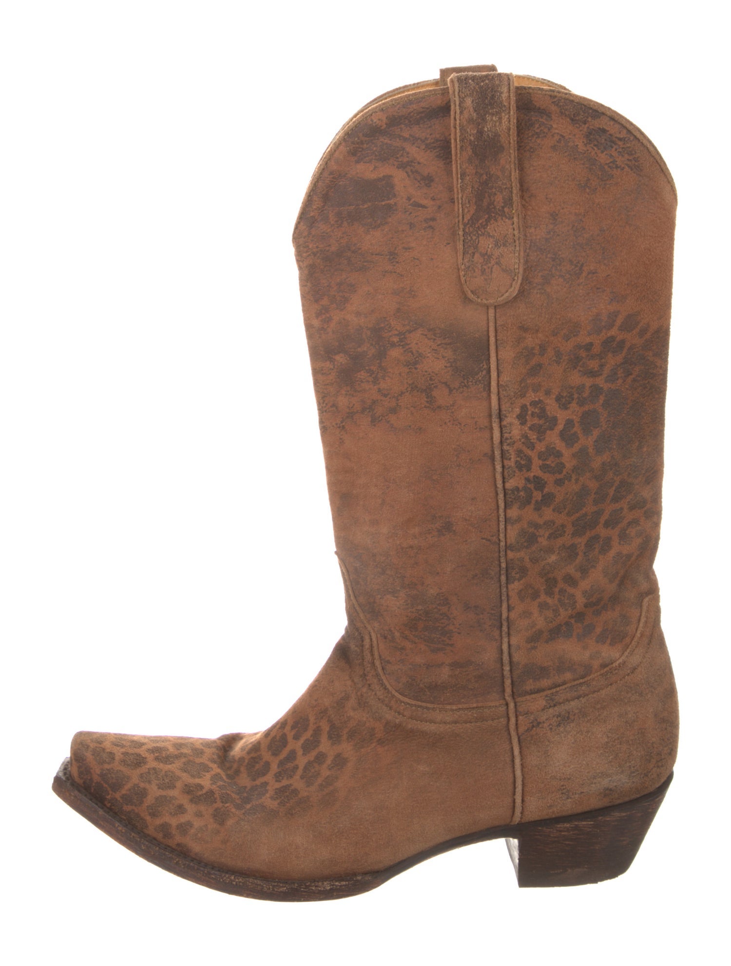 Old Gringo Suede Animal Print Western Boots
