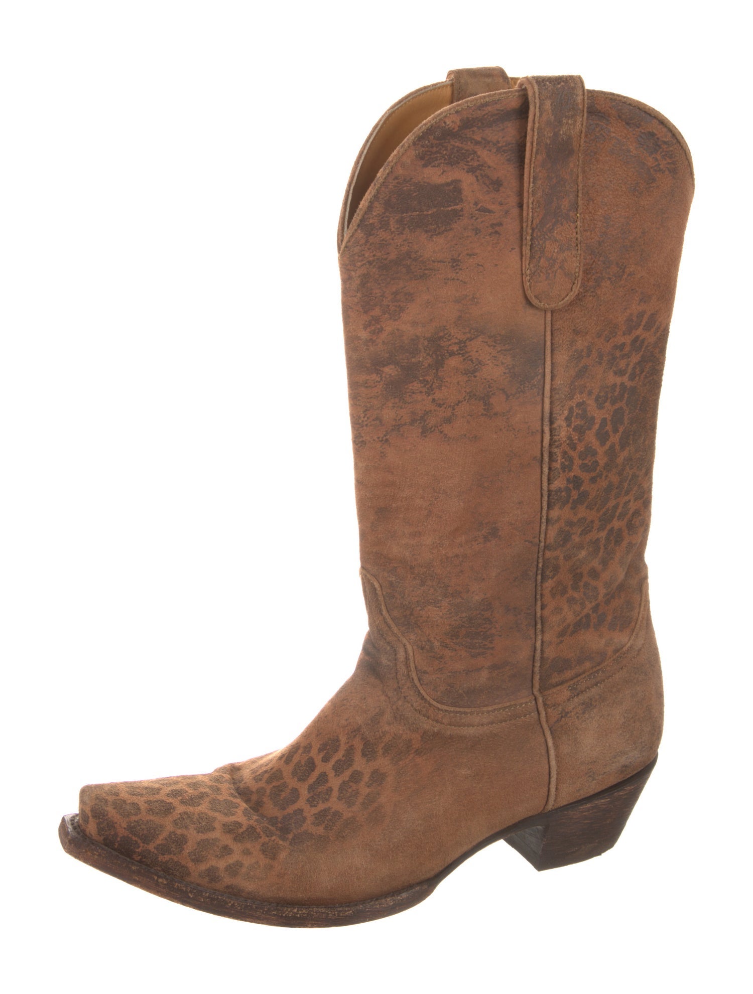 Old Gringo Suede Animal Print Western Boots