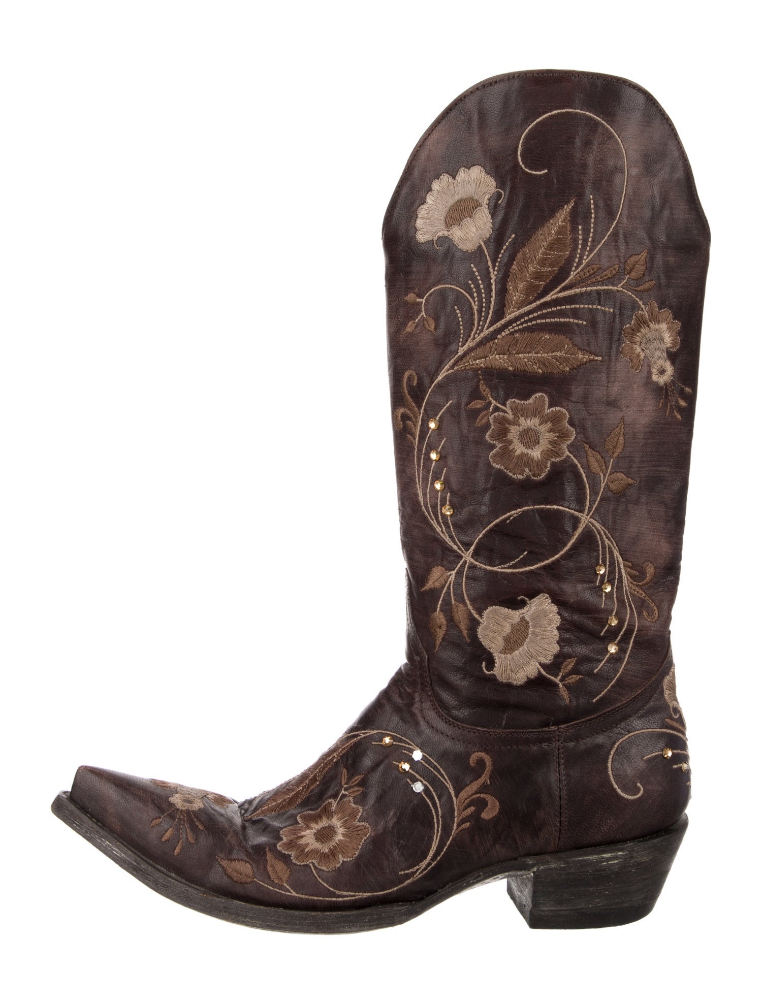 Old Gringo Leather Floral Print Western Boots