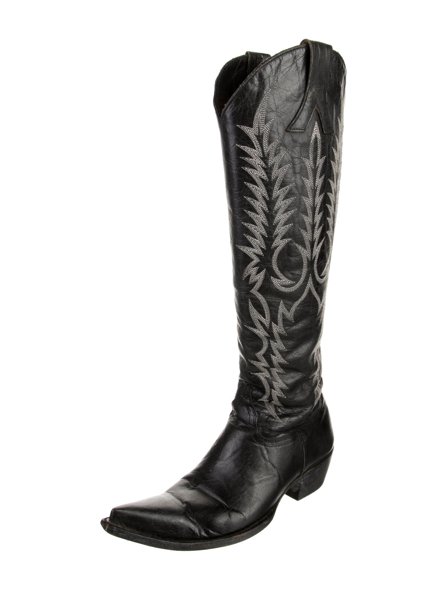 Old Gringo Leather Embroidered Accent Riding Boots