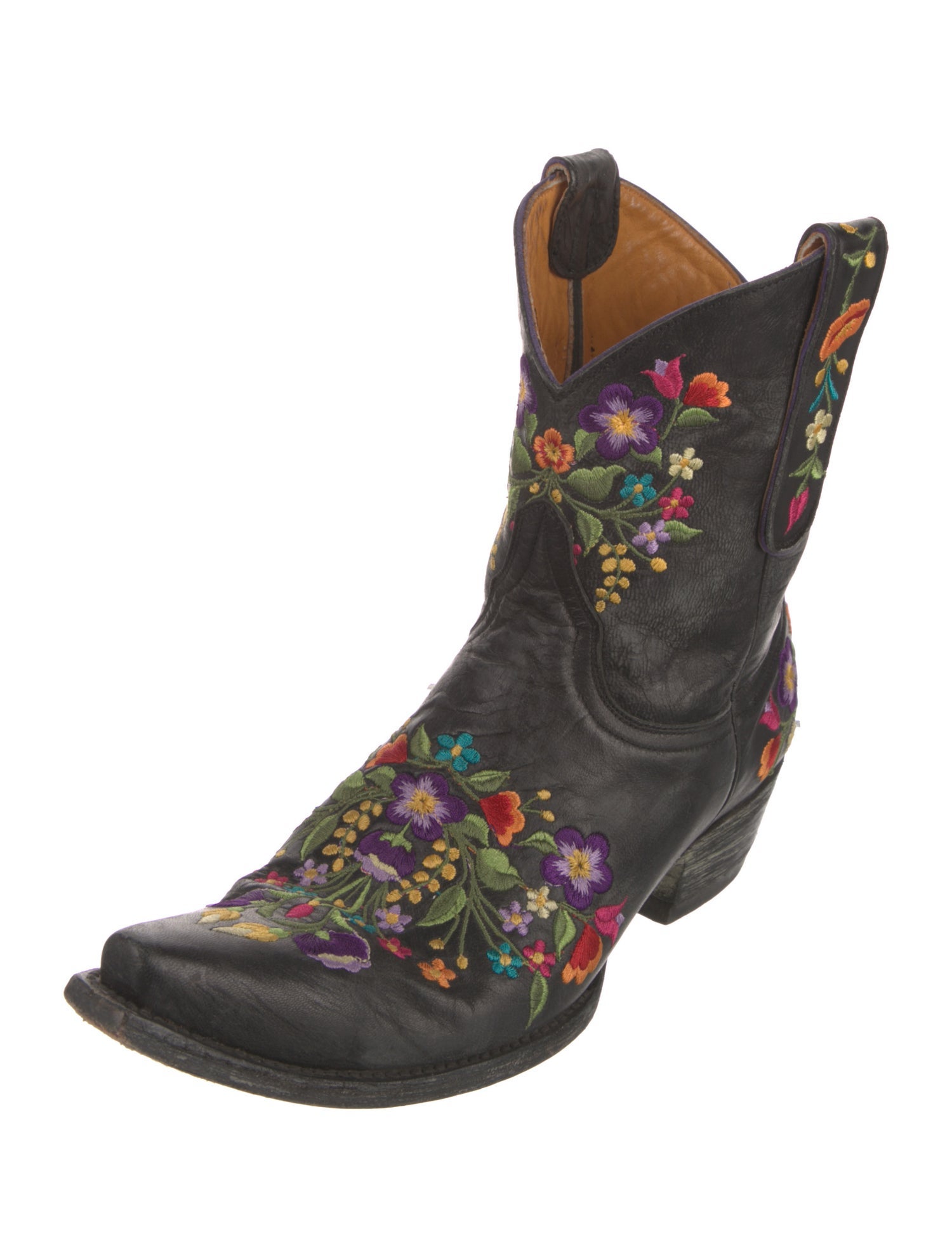 Old Gringo Leather Floral Print Western Boots