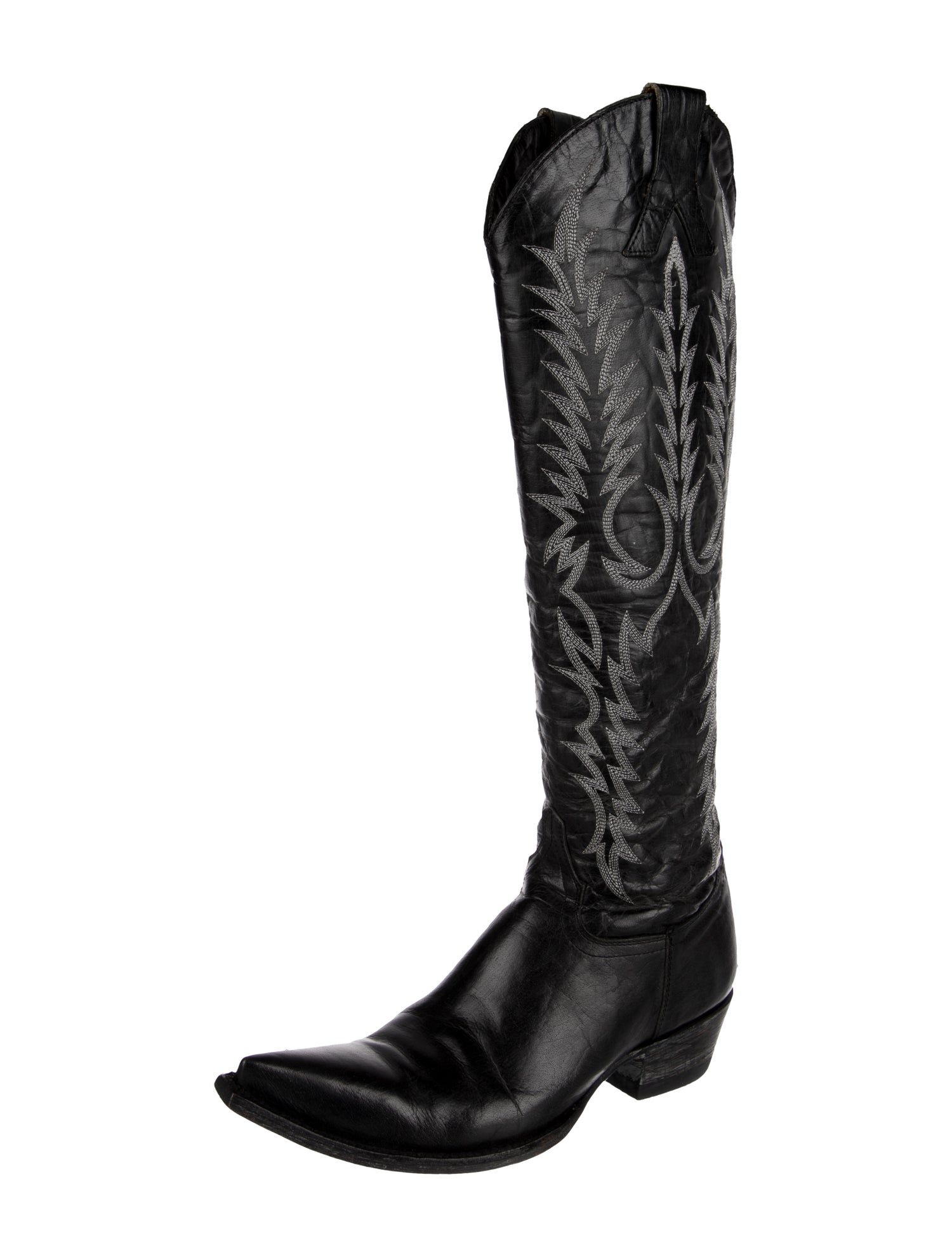 Old Gringo Leather Embroidered Accent Riding Boots