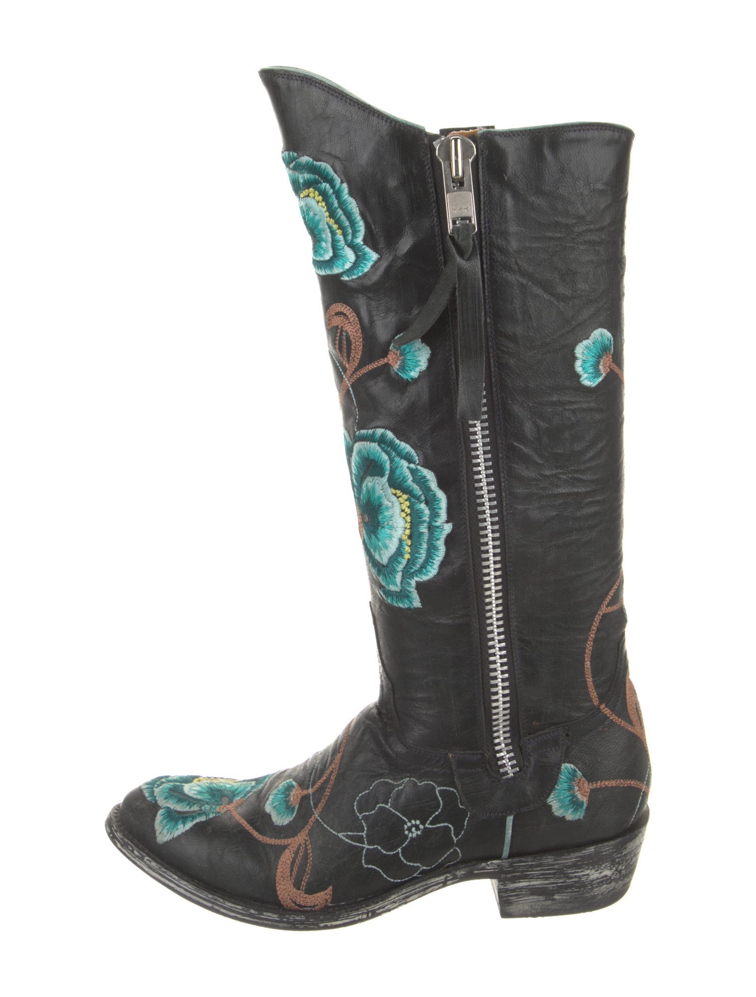 Old Gringo Leather Printed Lace-Up Boots