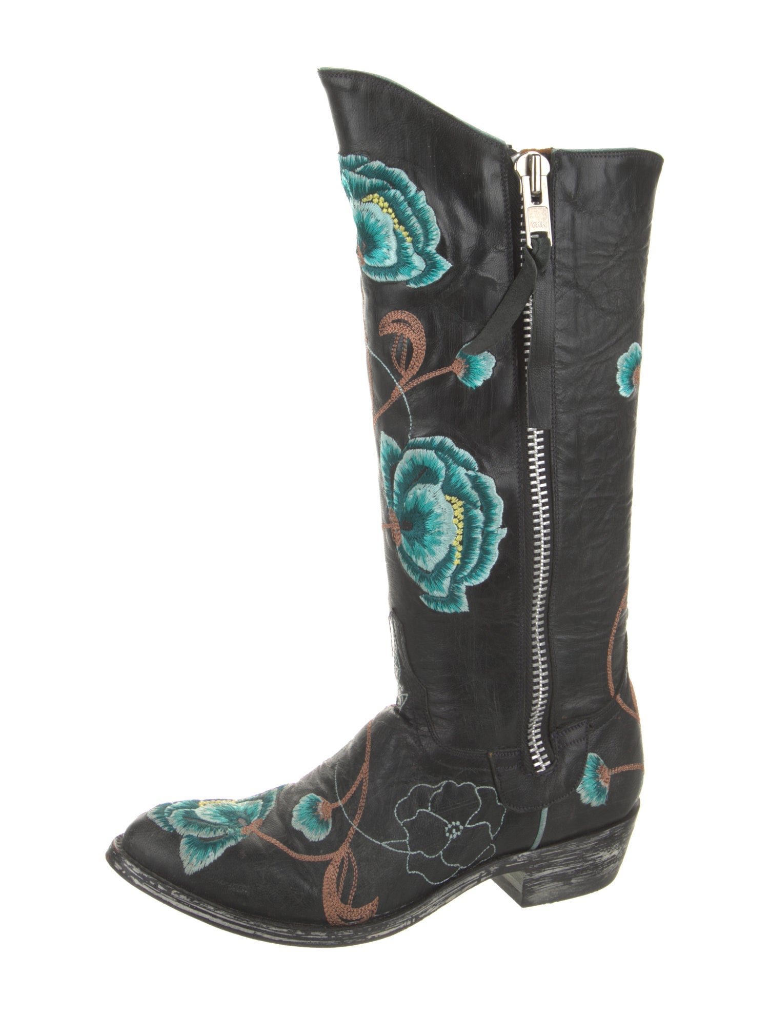 Old Gringo Leather Printed Lace-Up Boots