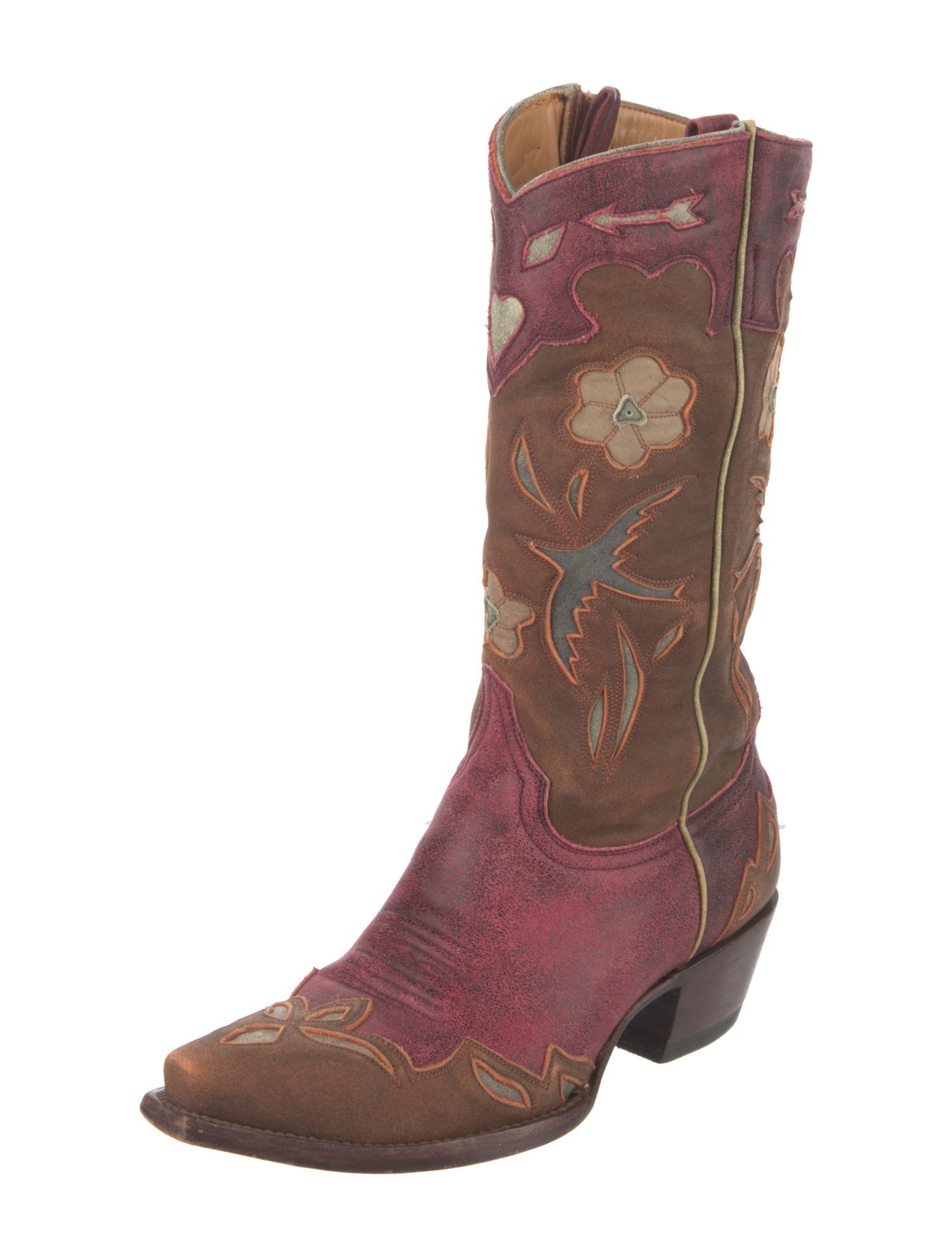 Old Gringo Leather Floral Print Western Boots